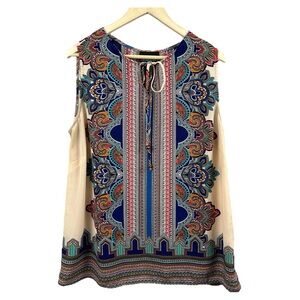 Cynthia Rowley Boho Sleeveless Top Size 1X